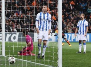 La Real salió goleada del Donbass Arena de Donetsk y dice adiós a Europa. 