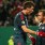 Mario y Mario, croata y alemán, celebrando uno de los goles del Bayern al HSV.